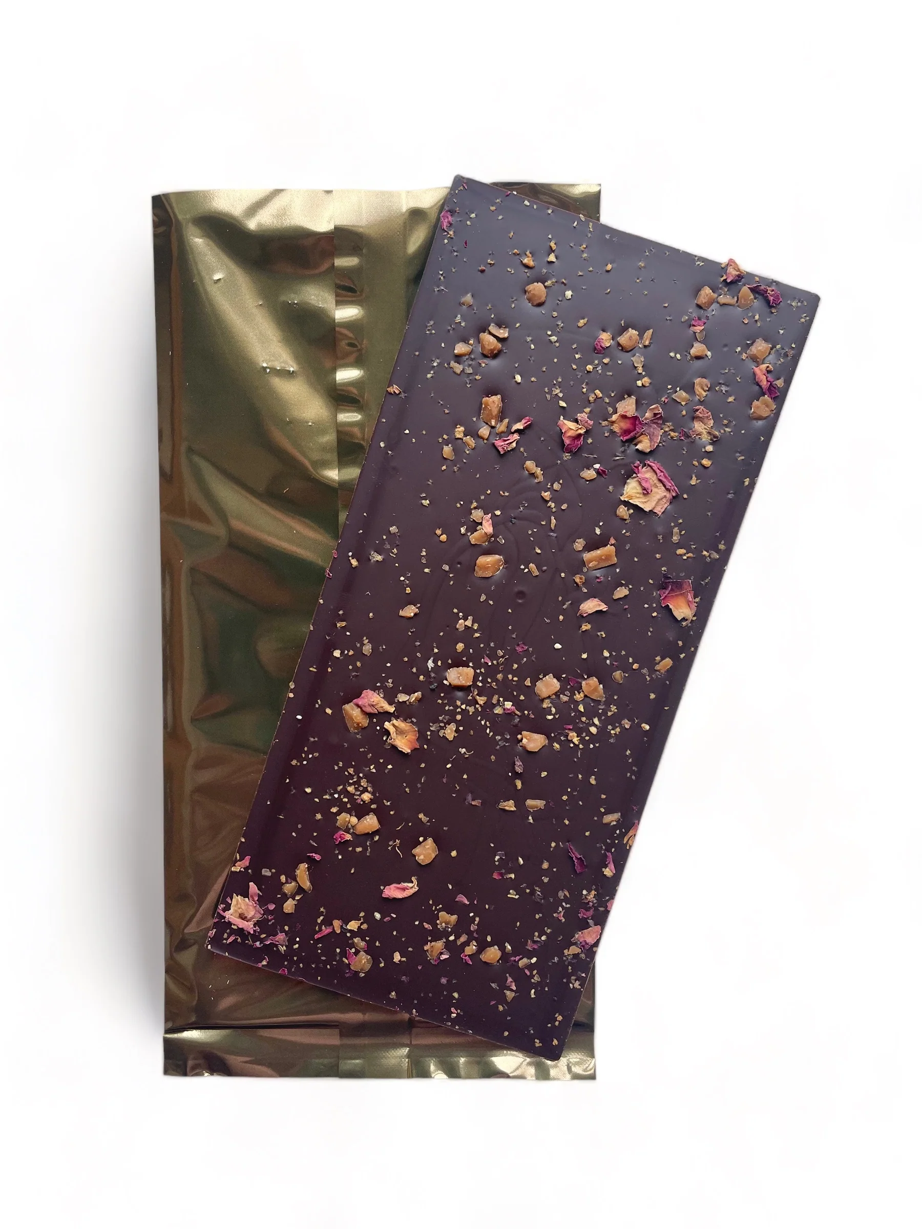 BOTANICAL WONDER BAR - 72% Dark Chocolate with Blood Orange & Elderflower - Image 4