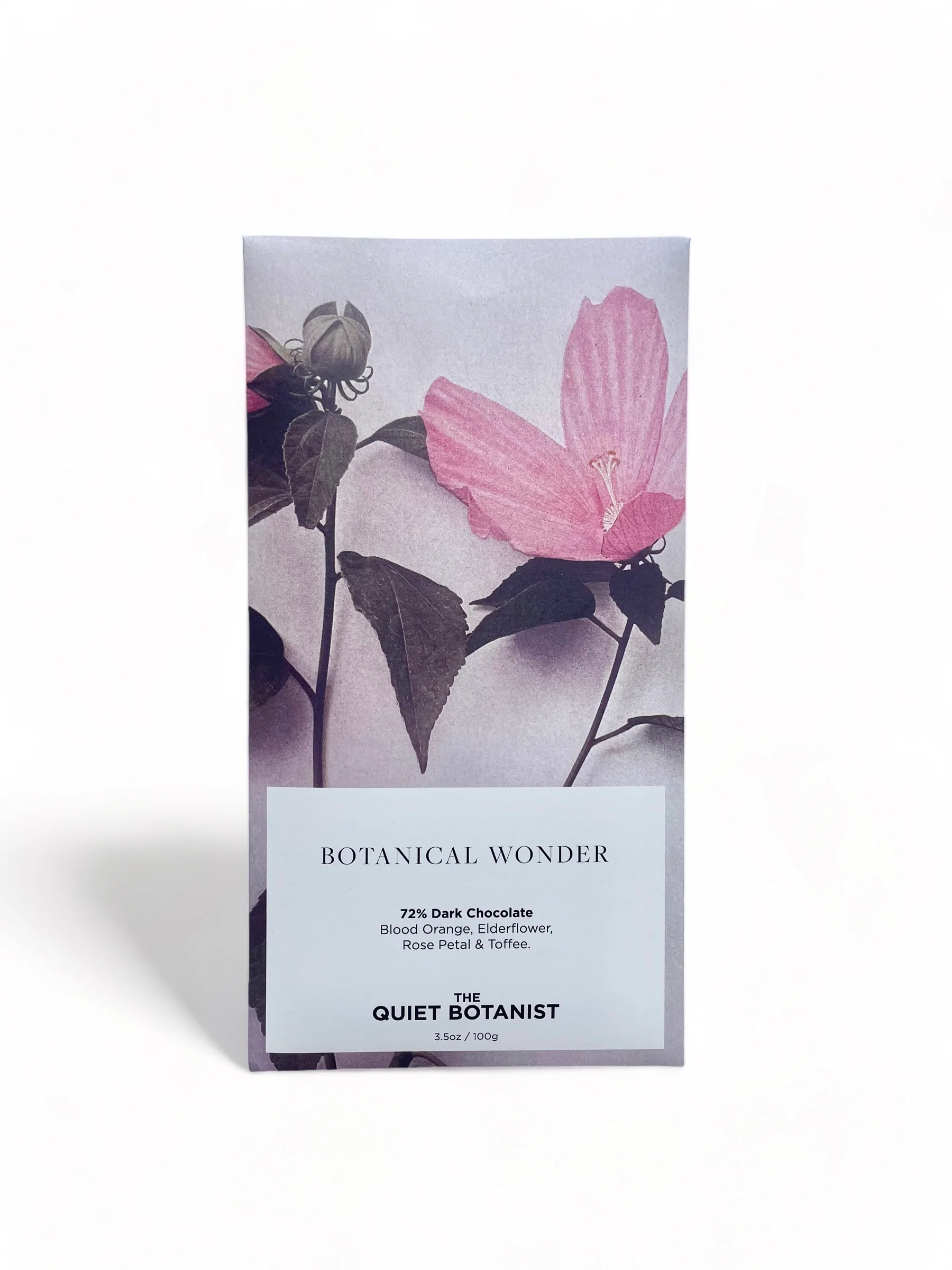 BOTANICAL WONDER BAR - 72% Dark Chocolate with Blood Orange & Elderflower - Image 5